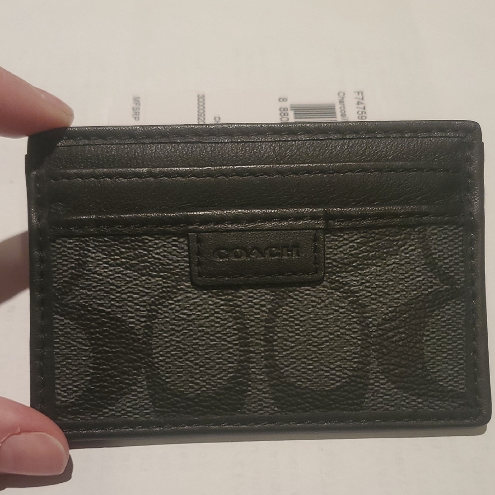 Coach Black Card Holder